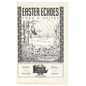 Easter Echoes Sheet Music Holton Lorenz Songs for Easter Service 1936 Gospel